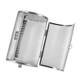 12*18cm Stainless Steel Bakeware Oven Roast Baking Rotary Nuts Beans Peanut Basket BBQ Grill - Side View
