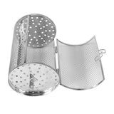 12*18cm Stainless Steel Bakeware Oven Roast Baking Rotary Nuts Beans Peanut Basket BBQ Grill