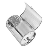 12*18cm Stainless Steel Bakeware Oven Roast Baking Rotary Nuts Beans Peanut Basket BBQ Grill - 45-Degree Angle