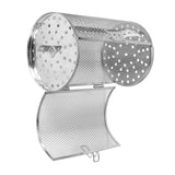 12*18cm Stainless Steel Bakeware Oven Roast Baking Rotary Nuts Beans Peanut Basket BBQ Grill