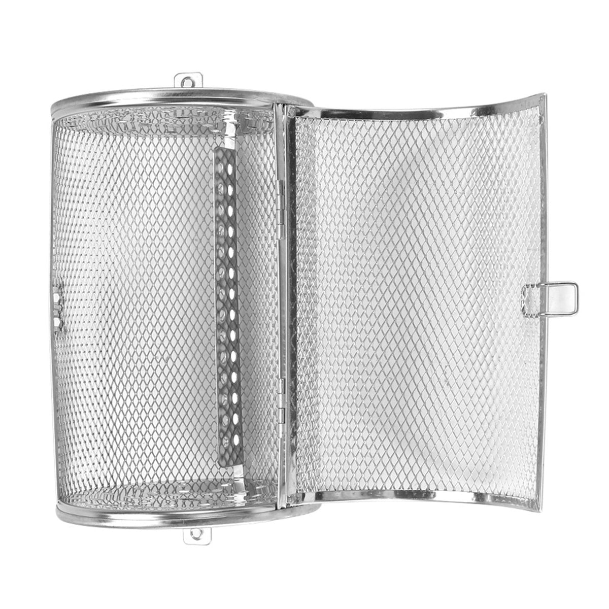 12*18cm Stainless Steel Bakeware Oven Roast Baking Rotary Nuts Beans Peanut Basket BBQ Grill