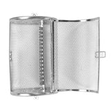 12*18cm Stainless Steel Bakeware Oven Roast Baking Rotary Nuts Beans Peanut Basket BBQ Grill - Close-Up Angle