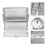 12*18cm Stainless Steel Bakeware Oven Roast Baking Rotary Nuts Beans Peanut Basket BBQ Grill - Extra Image