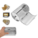 12*18cm Stainless Steel Bakeware Oven Roast Baking Rotary Nuts Beans Peanut Basket BBQ Grill