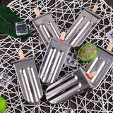 Ice Lolly Mold Stainless Steel Popsicle Mold Ice Cream Mould with Stainless Steel Stick Holder - Low Angle