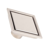 Home Stainless Steel Square Shape Antiodor Bathroom Floor Drain Waste Gate Shower Drainer