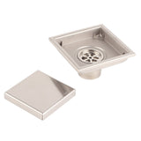 Home Stainless Steel Square Shape Antiodor Bathroom Floor Drain Waste Gate Shower Drainer