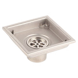Home Stainless Steel Square Shape Antiodor Bathroom Floor Drain Waste Gate Shower Drainer
