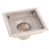 Home Stainless Steel Square Shape Antiodor Bathroom Floor Drain Waste Gate Shower Drainer