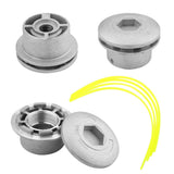 Universal Aluminium Strimmer Head Trimmer Heads String Set Grass Brush Cutter Accessory