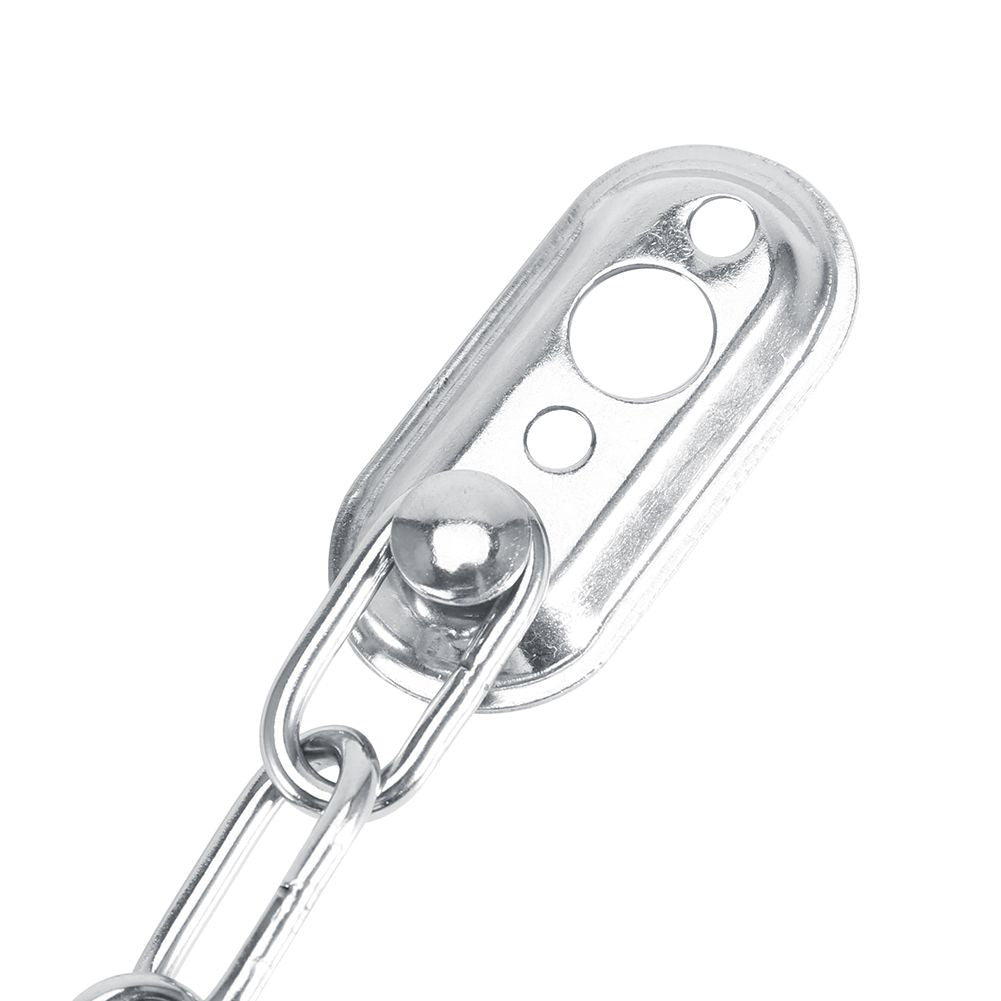 Stainless Steel Safety Guard Door Chain Security Lock Latch With Screws(Silver)
