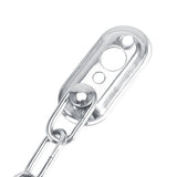 Stainless Steel Safety Guard Door Chain Security Lock Latch With Screws(Silver)
