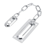 Stainless Steel Safety Guard Door Chain Security Lock Latch With Screws(Silver) - Low Angle