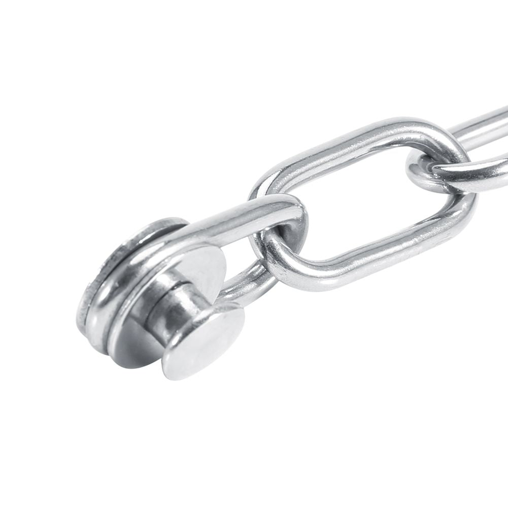 Stainless Steel Safety Guard Door Chain Security Lock Latch With Screws(Silver)