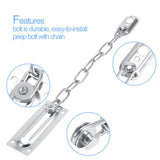 Stainless Steel Safety Guard Door Chain Security Lock Latch With Screws(Silver)
