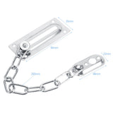 Stainless Steel Safety Guard Door Chain Security Lock Latch With Screws(Silver) - Extra Image