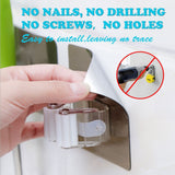 Mop Broom Gripper Holder Hooks, Strongest Adhesive Wall Mounted Umbrella Hanger, Cleaning Tools