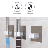 Mop Broom Gripper Holder Hooks, Strongest Adhesive Wall Mounted Umbrella Hanger, Cleaning Tools