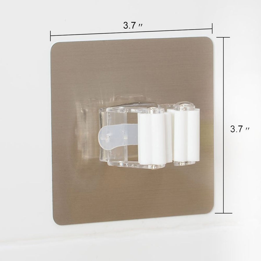 Mop Broom Gripper Holder Hooks, Strongest Adhesive Wall Mounted Umbrella Hanger, Cleaning Tools