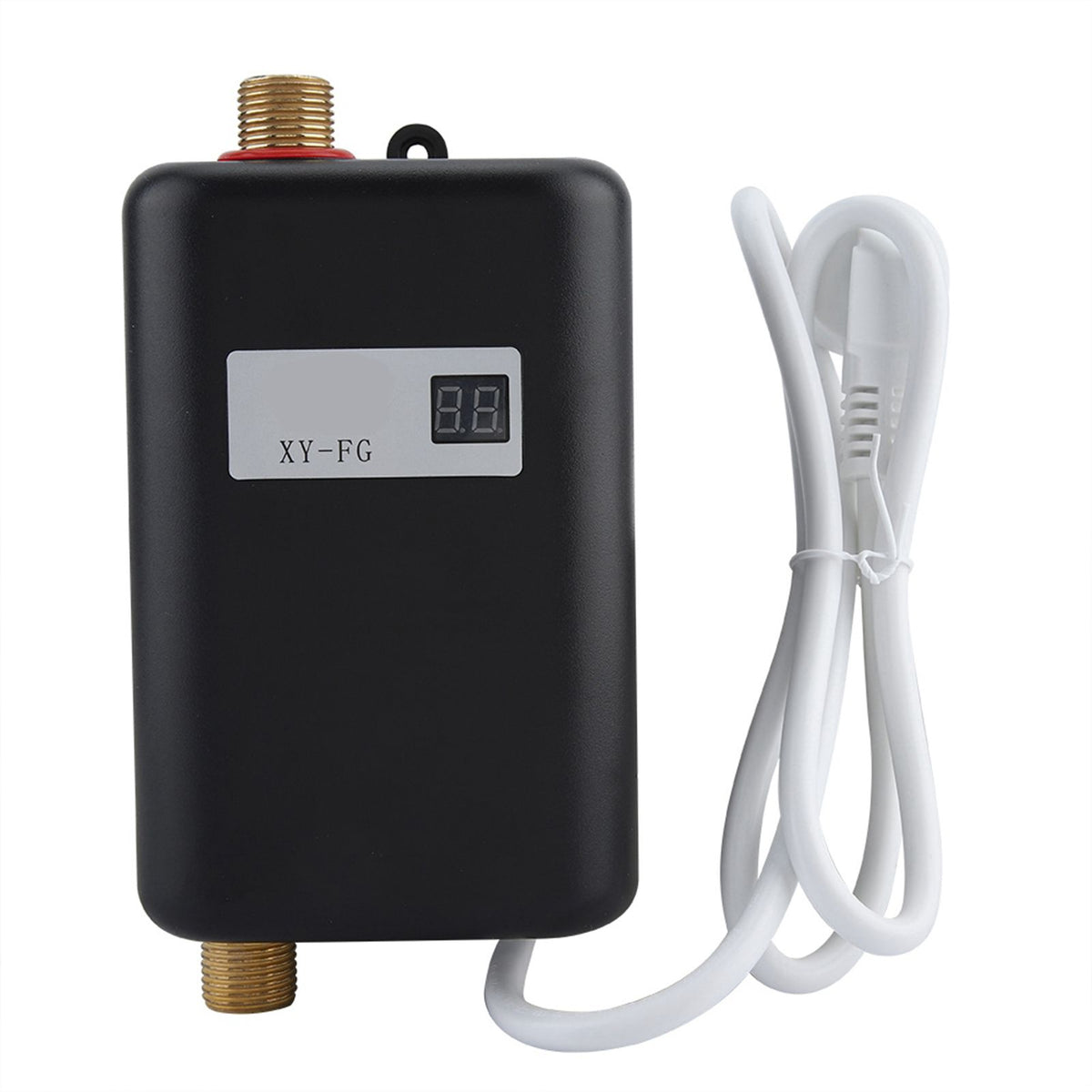 220V 3800W Mini Electric Tankless Instant Hot Water Heater Bathroom Kitchen Washing Black
