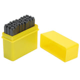 4mm Craft Letters A-Z Punch Stamps Set High Carbon Steel Metal Leather Tool Kit Case