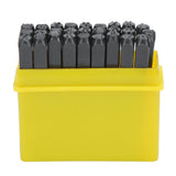 4mm Craft Letters A-Z Punch Stamps Set High Carbon Steel Metal Leather Tool Kit Case