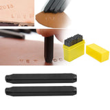 4mm Craft Letters A-Z Punch Stamps Set High Carbon Steel Metal Leather Tool Kit Case