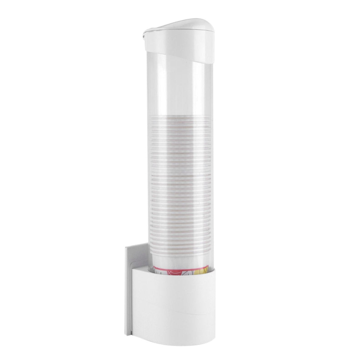 Anti Dust Paper Cup Dispenser Plastic Holder 7.5cm 50 Cups Convenient Container