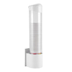 Anti Dust Paper Cup Dispenser Plastic Holder 7.5cm 50 Cups Convenient Container