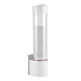Anti Dust Paper Cup Dispenser Plastic Holder 7.5cm 50 Cups Convenient Container - Top-Down View