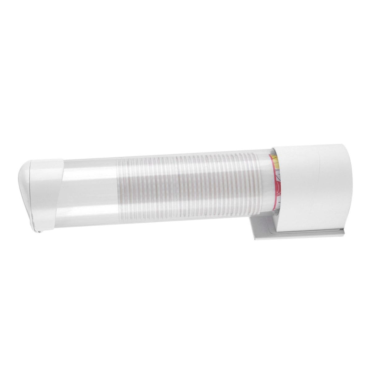 Anti Dust Paper Cup Dispenser Plastic Holder 7.5cm 50 Cups Convenient Container
