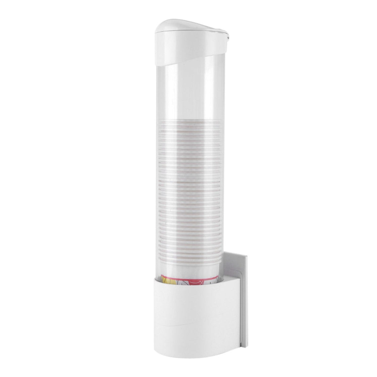 Anti Dust Paper Cup Dispenser Plastic Holder 7.5cm 50 Cups Convenient Container