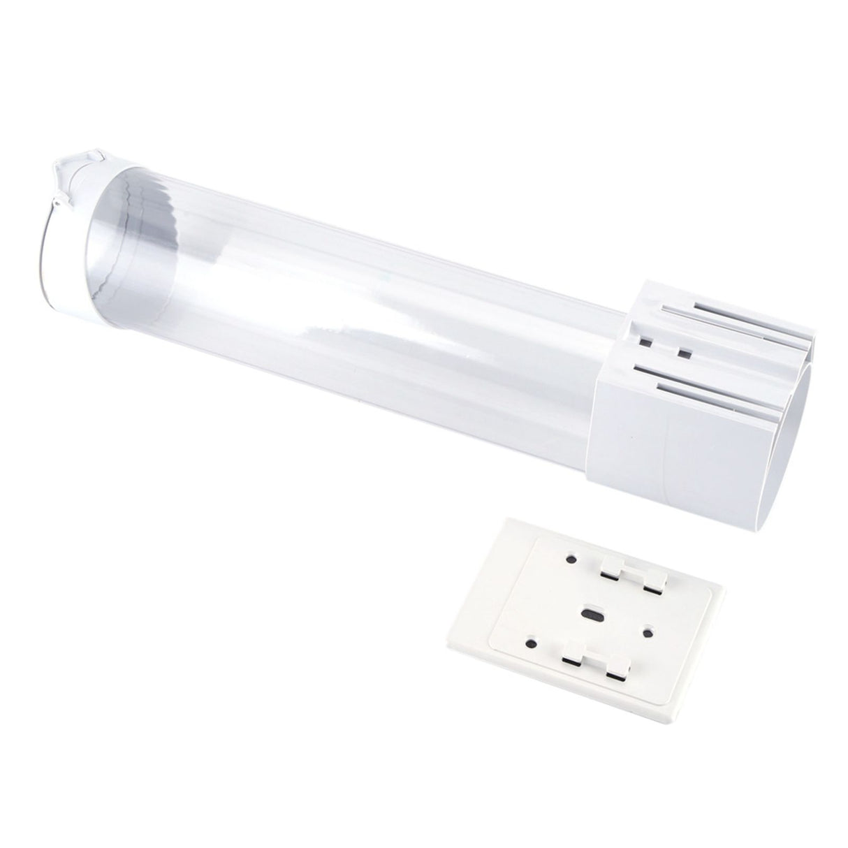 Anti Dust Paper Cup Dispenser Plastic Holder 7.5cm 50 Cups Convenient Container