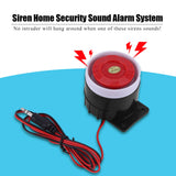 DC 12V Wired Mini Alarm Horn Home Security 110 dB Sound Alarming System