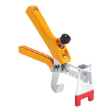 1pc Floor Pliers Tiling Locator Tile Leveling System Ceramic Tiles Installation Tool(Yellow)
