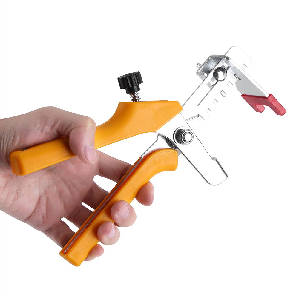 1pc Floor Pliers Tiling Locator Tile Leveling System Ceramic Tiles Installation Tool(Yellow)