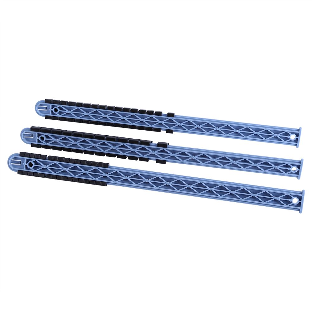 3Pcs 1/4" 3/8" 1/2" Plastic Wall Mounted Socket Storage Rack Divider Rail Tray Holder Organizer
