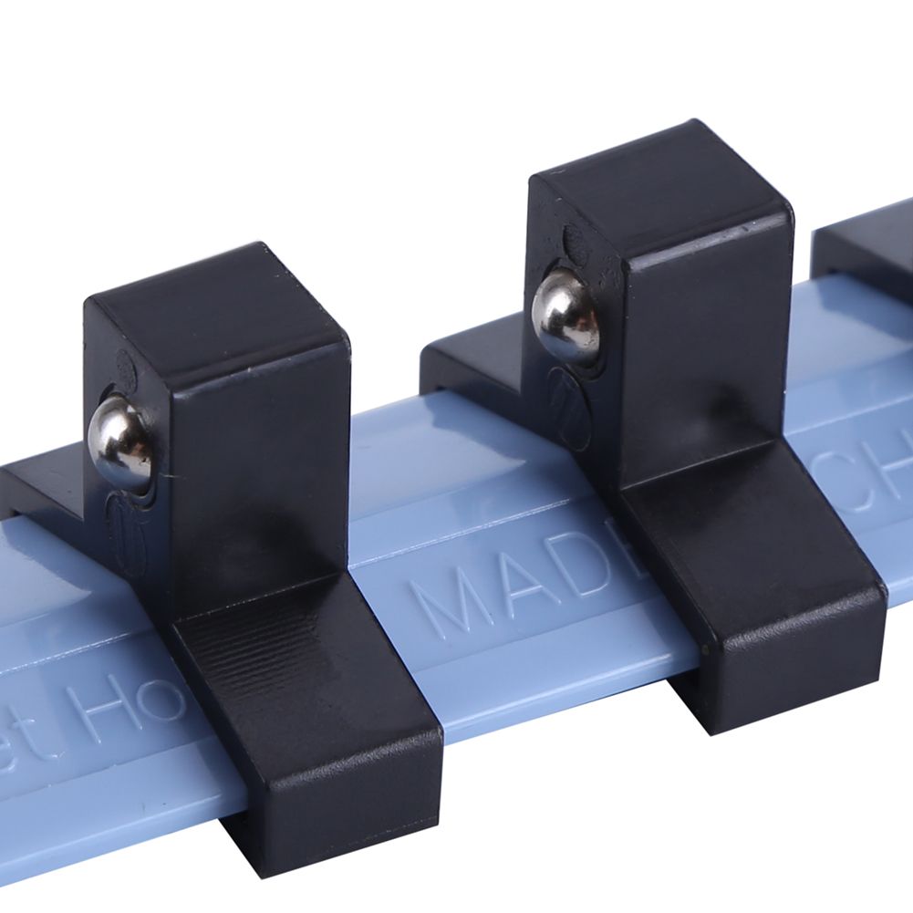 3Pcs 1/4" 3/8" 1/2" Plastic Wall Mounted Socket Storage Rack Divider Rail Tray Holder Organizer