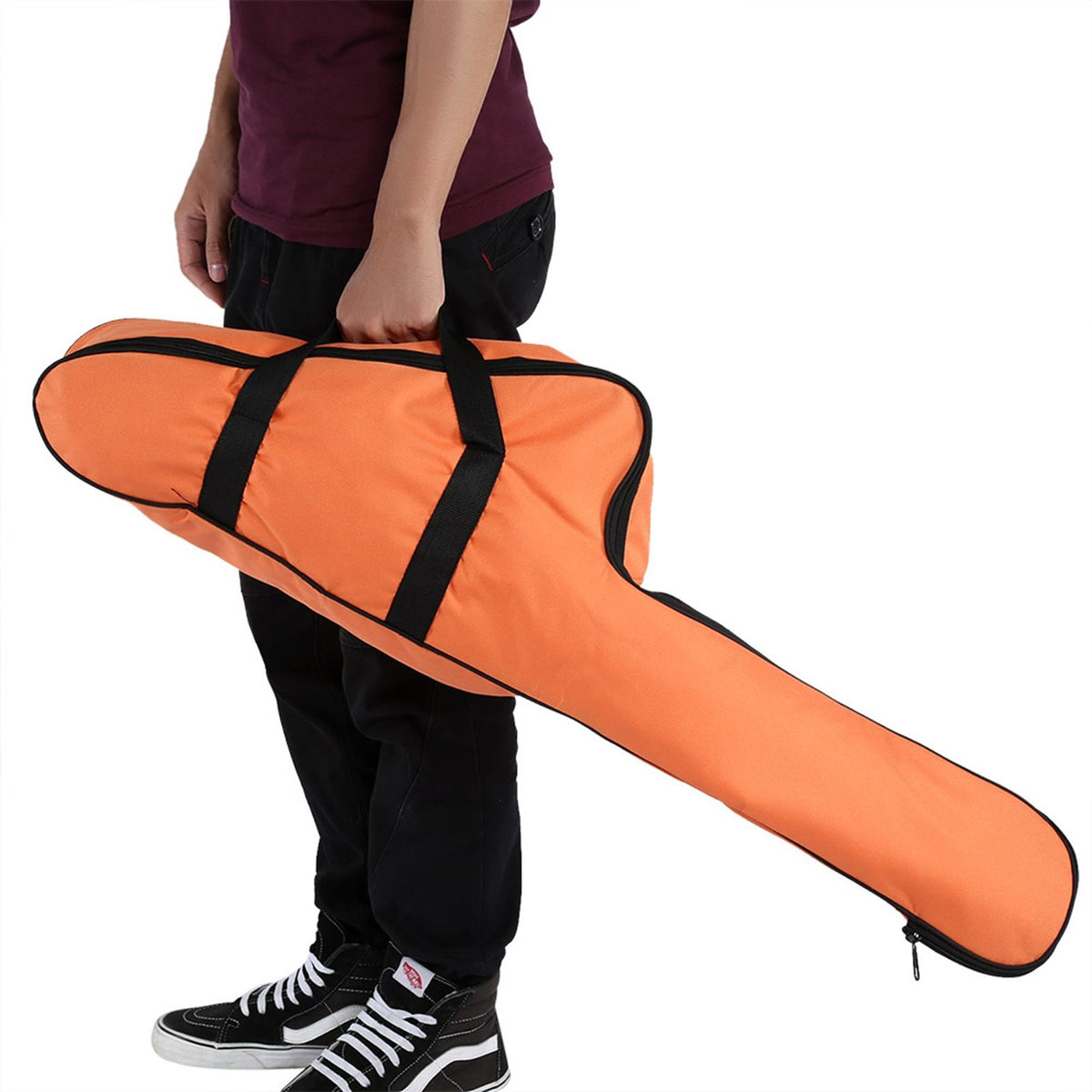 Portable Orange Oxford Chainsaw Carrying Bag Case Protective Storage Bags Holder