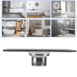 20x10cm Rectangle Stainless Steel Floor Drain Bathroom Shower Kitchen Waste Grate
