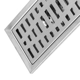 20x10cm Rectangle Stainless Steel Floor Drain Bathroom Shower Kitchen Waste Grate - Extra Image