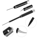 Air Pressure Kitchen Red Wine Bottle Opener Corkscrew Tool Black with Blade