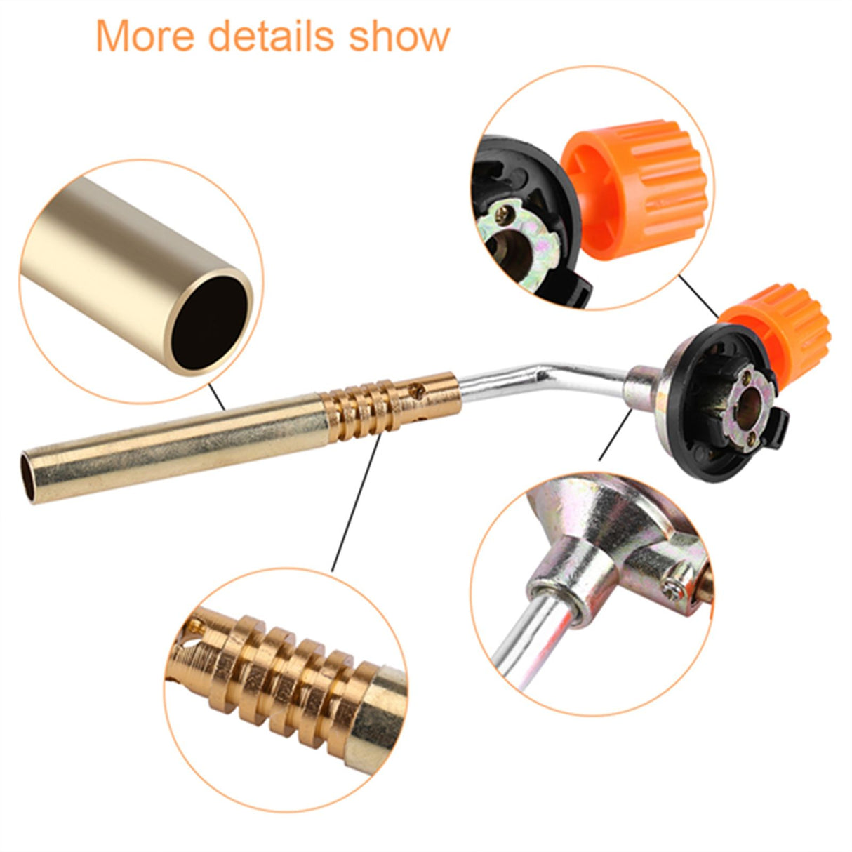 Flamethrower Burner Butane Gas Blow Torch Hand Ignition Camping Welding BBQ