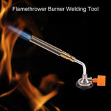 Flamethrower Burner Butane Gas Blow Torch Hand Ignition Camping Welding BBQ