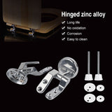 Replacement Toilet Seat Hinge Chrome Hinge With Fittings Bathroom Hotel Set