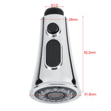 ABS Pull Out Faucet Sprayer Kitchen Bathroom Tap Shower Spray Head Replacement Part