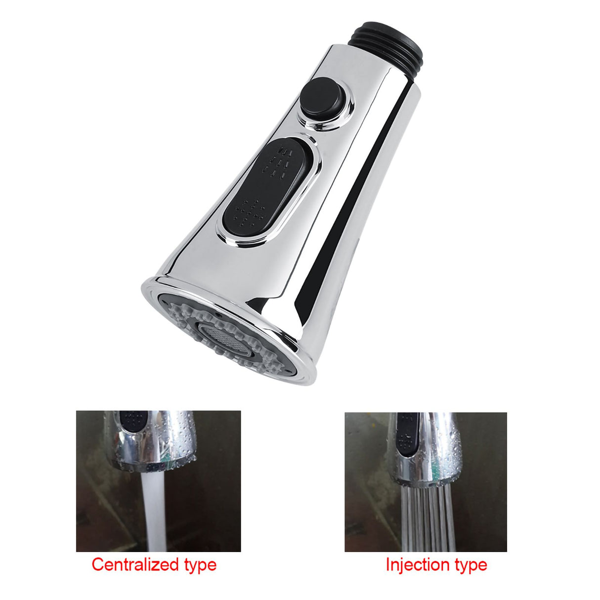 ABS Pull Out Faucet Sprayer Kitchen Bathroom Tap Shower Spray Head Replacement Part
