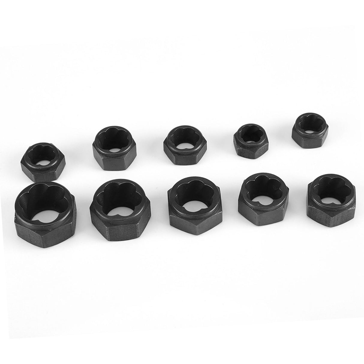 10 Pieces Damaged Bolt Nut Screw Remover Extractor Removal Set Threading Tools Kit