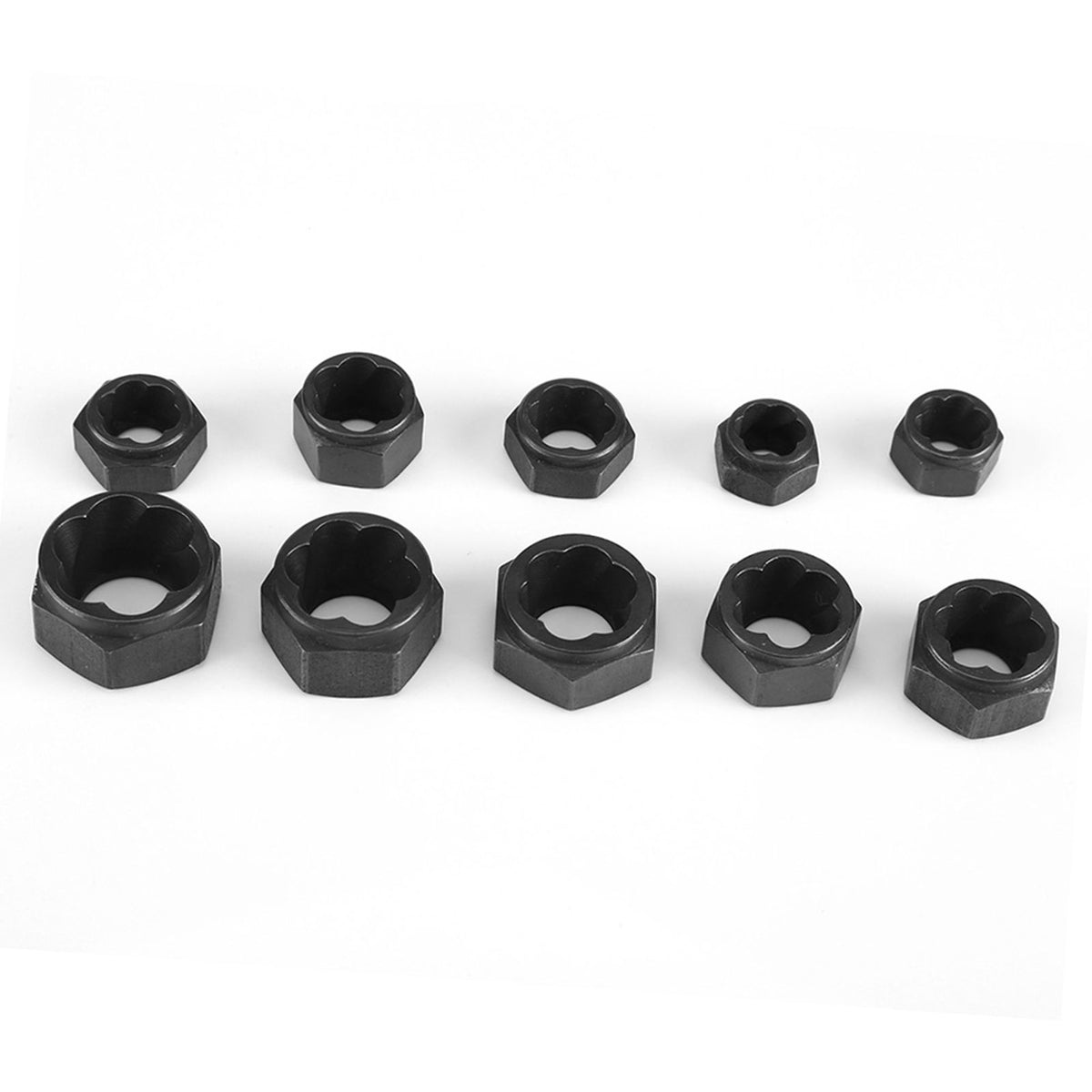 10 Pieces Damaged Bolt Nut Screw Remover Extractor Removal Set Threading Tools Kit