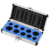 10 Pieces Damaged Bolt Nut Screw Remover Extractor Removal Set Threading Tools Kit - Extra Image